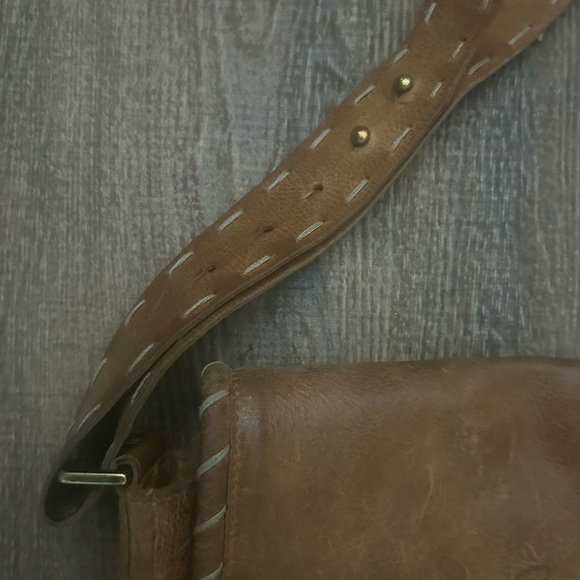 Veley vintage messenger leather bag crossbody - Picture 6 of 11